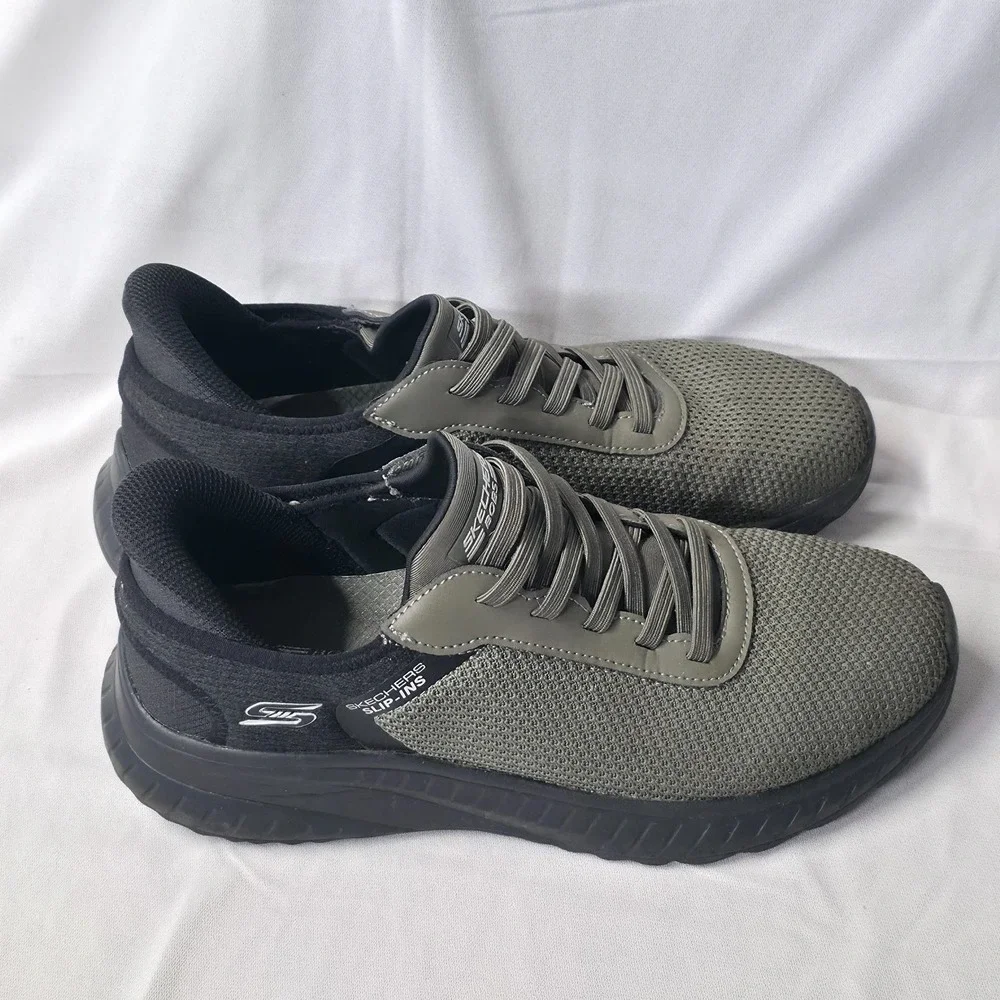 Skechers Bob's Slip-Ins Men's Green SN 118309 Size 8.5